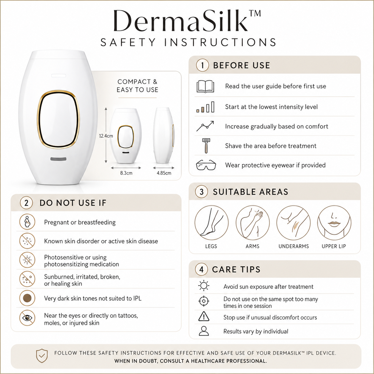 DermaSilk – At-Home IPL Hair Removal Laser