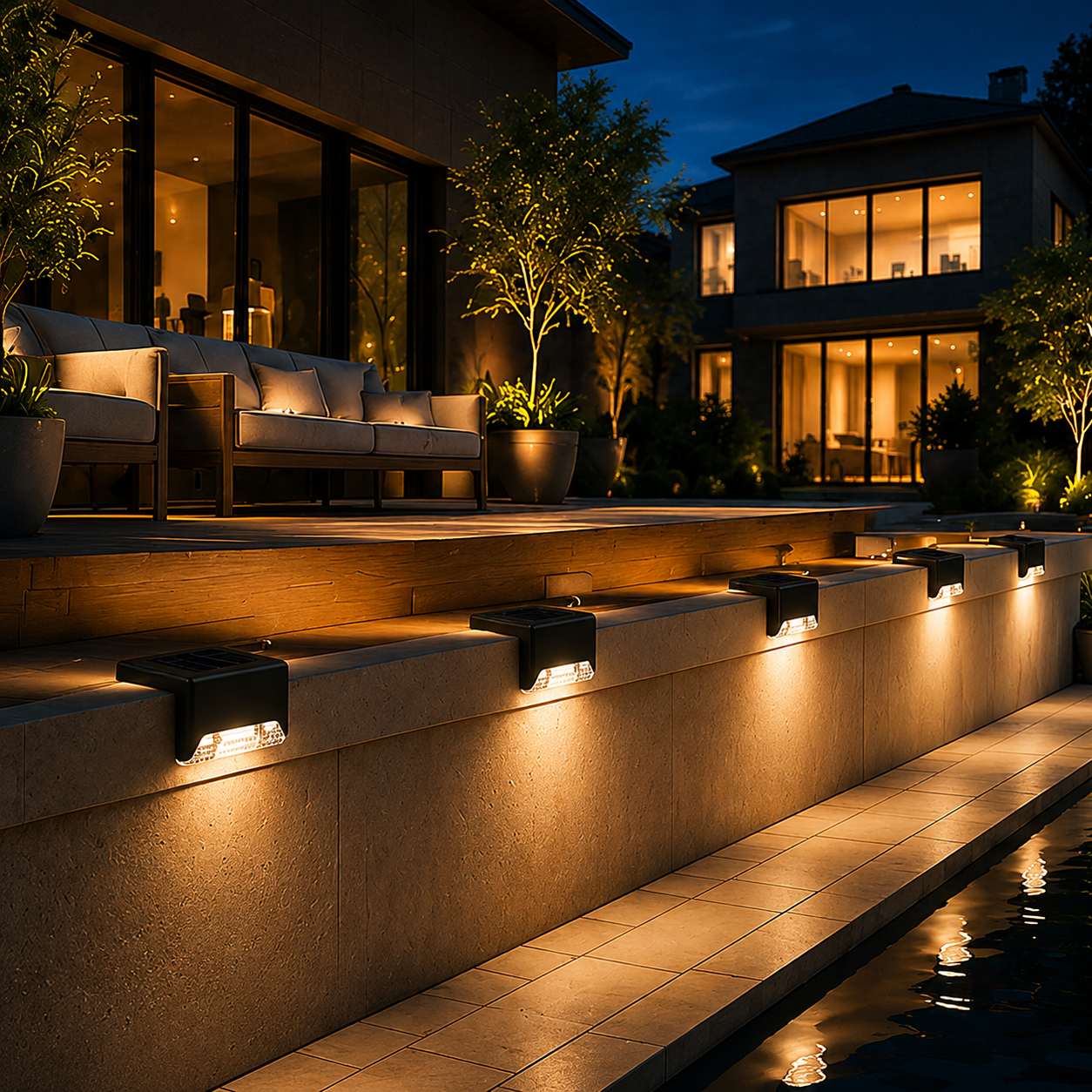 AuroraGlow – IP65 Solar Outdoor Lamp
